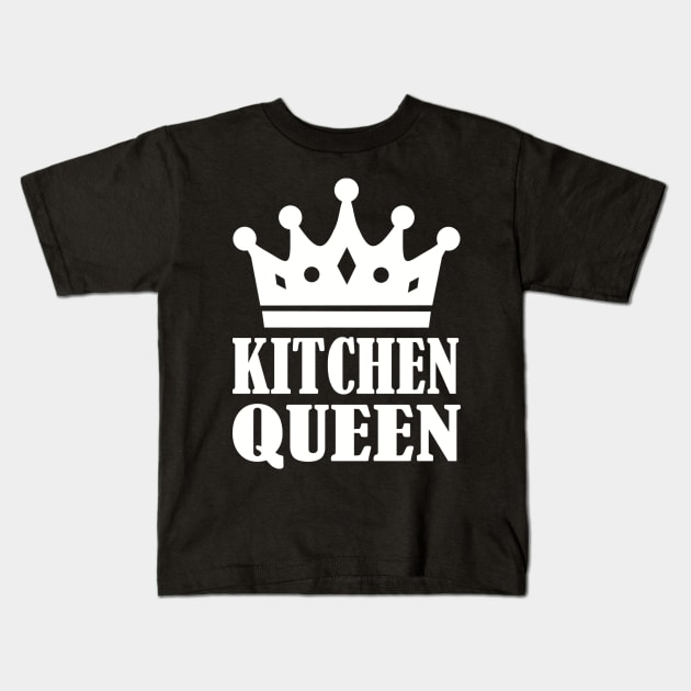 Kitchen queen Kids T-Shirt by Designzz